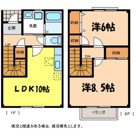 アローネコジマの物件間取画像